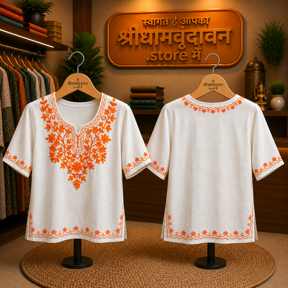 Elegant Handblock Print Cotton Kurti